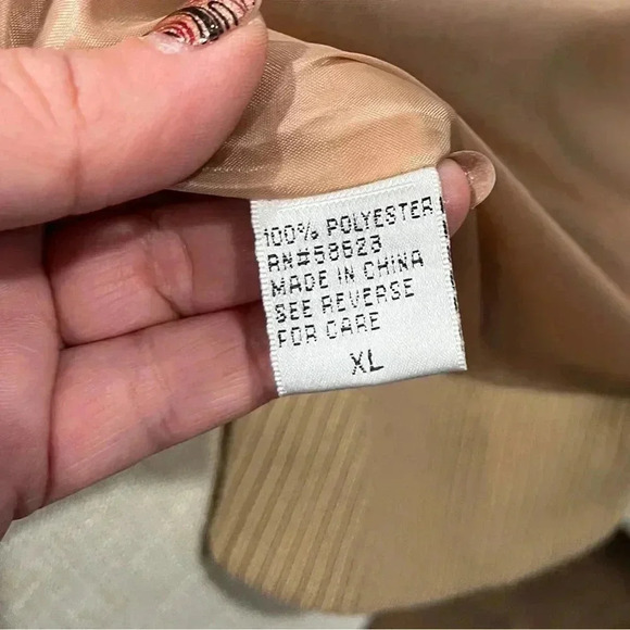 New Directions zip front faux fur tan jacket with elastic waist and cuffs - Picture 5 of 10